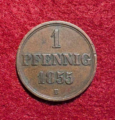 Hannover pfennig 1855 - 1855, b