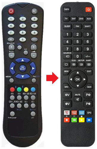 Telecomando adatto per grandin - telecomando,